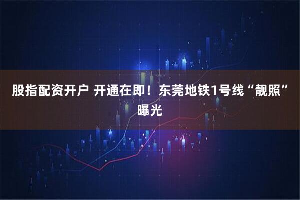 股指配资开户 开通在即！东莞地铁1号线“靓照”曝光